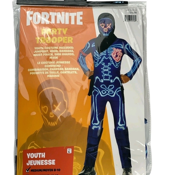 Inspirt Design Other - Fortnite Party Trooper Child Costume‎ Size Medium 8-10